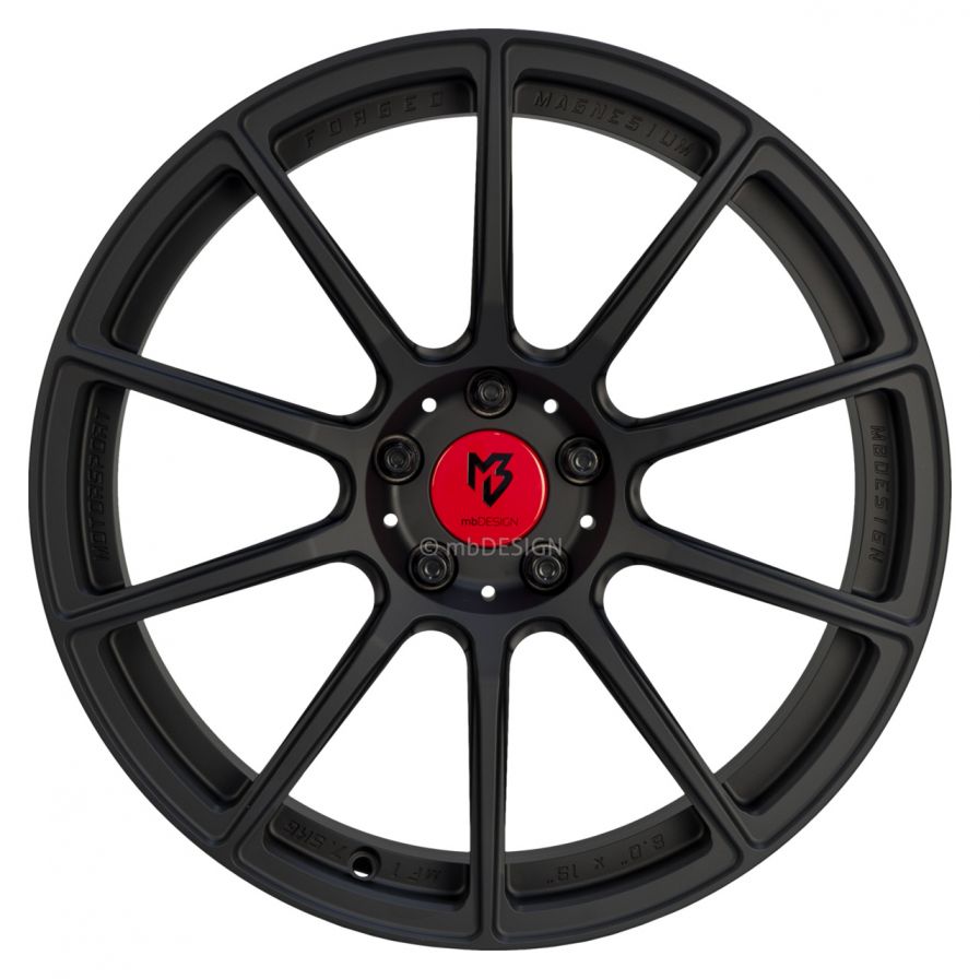 mbDESIGN<br>MF1 - Schwarz stumpfmatt (19x8.5)